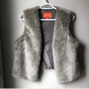 Joe Fresh Faux Fur Vest sz M